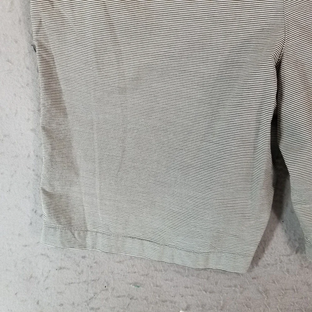 Banana Republic City short shorts men's 38 x 10 white striped cotton Bermuda NEW